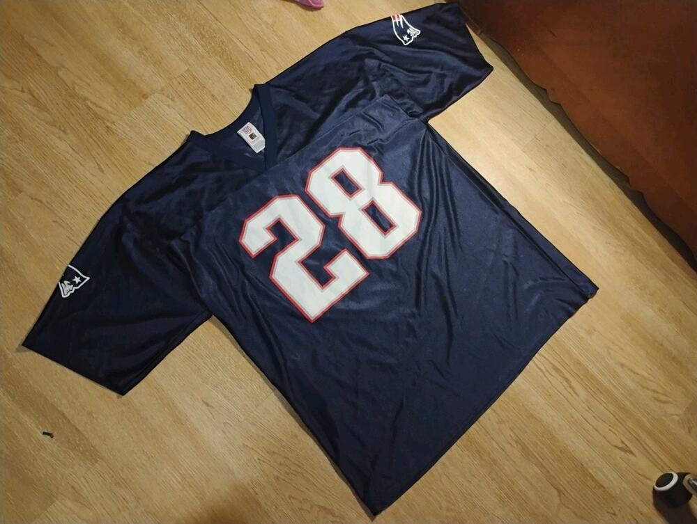 Corey Dillon NFL Blue Jersey XL New England Patriots #28 Pre-Owned